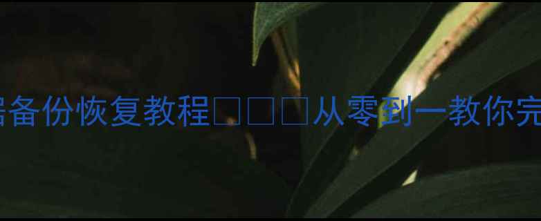 图片 📱华为换小米必看！保姆级数据备份恢复教程📱🔒💡从零到一教你完美迁移，保住500G珍贵回忆！1