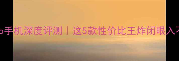 图片 📱度vivo手机深度评测｜这5款性价比王炸闭眼入不踩雷！