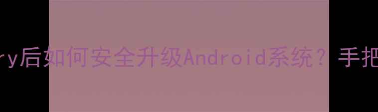 手机刷入Recovery后如何安全升级Android系统手把手教你避坑指南