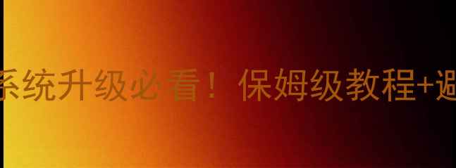 图片 📱荣耀4c系统升级必看！保姆级教程+避坑指南🔥