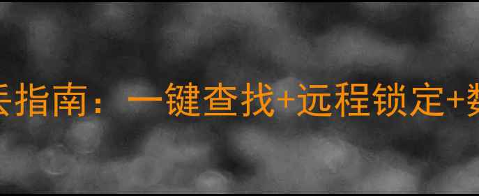 图片 📱魅族16s手机防丢指南：一键查找+远程锁定+数据保护全攻略🔒1