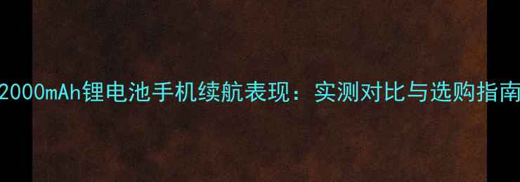 2000mAh锂电池手机续航表现实测对比与选购指南