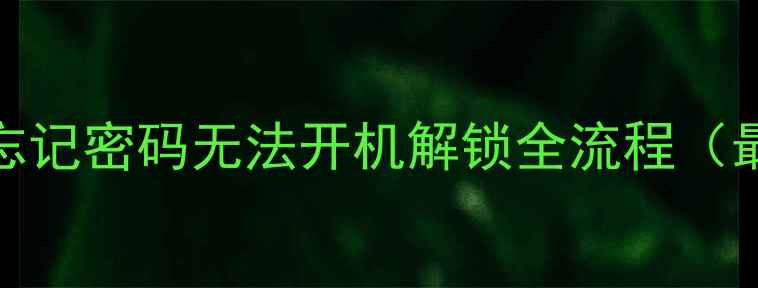 图片 Honor手机忘记密码无法开机解锁全流程（最新教程）2