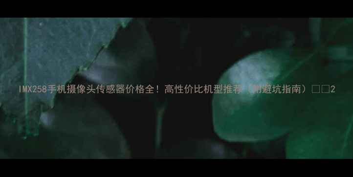 图片 IMX258手机摄像头传感器价格全！高性价比机型推荐（附避坑指南）📱💰2