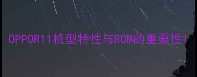 OPPOR11机型特性与ROM的重要性