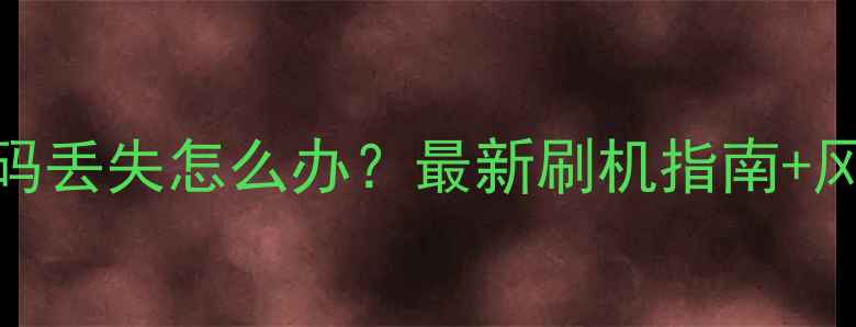 图片 OPPOR9s刷机密码丢失怎么办？最新刷机指南+风险规避全攻略2