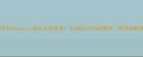 图片 OPPO手机Recovery模式无法双清？这5种方法彻底解决（附详细教程）2