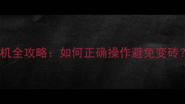图片 OPPO手机刷机全攻略：如何正确操作避免变砖？最新教程2