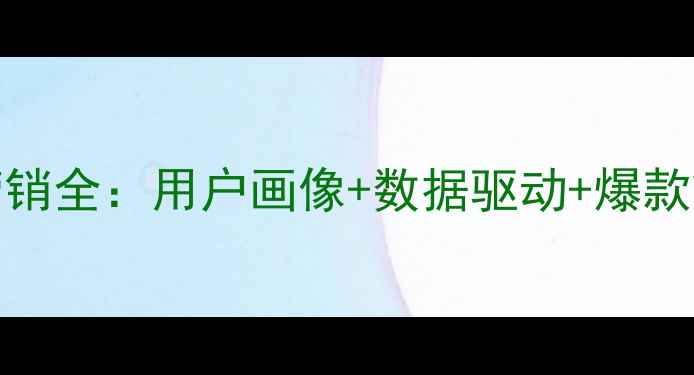 图片 OPPO手机精准营销全：用户画像+数据驱动+爆款策略=销量翻倍1