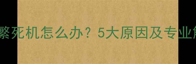 图片 OPPO手机频繁死机怎么办？5大原因及专业解决方法全1