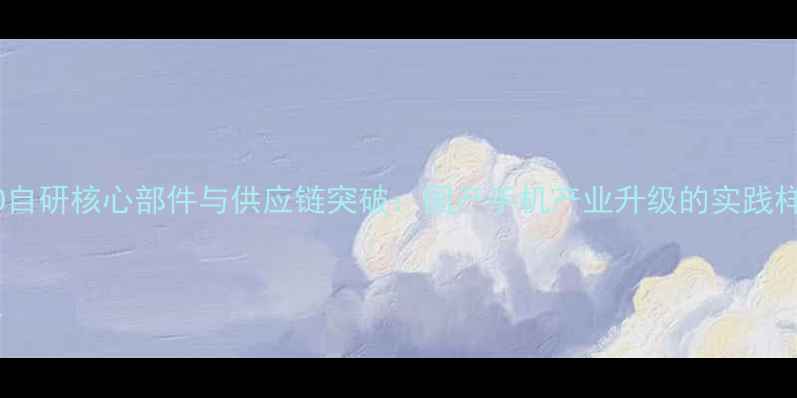 图片 OPPO自研核心部件与供应链突破：国产手机产业升级的实践样本1