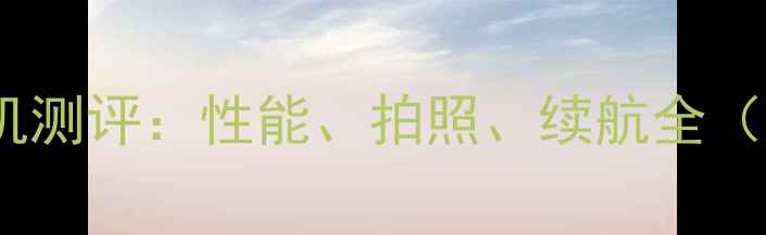 OPPO高配版手机测评性能拍照续航全附参数对比