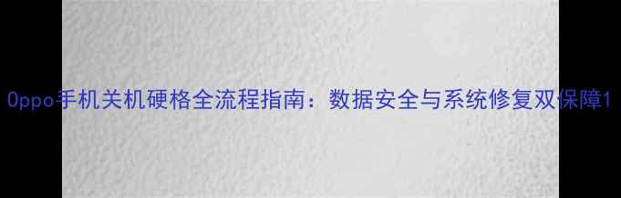 图片 Oppo手机关机硬格全流程指南：数据安全与系统修复双保障1
