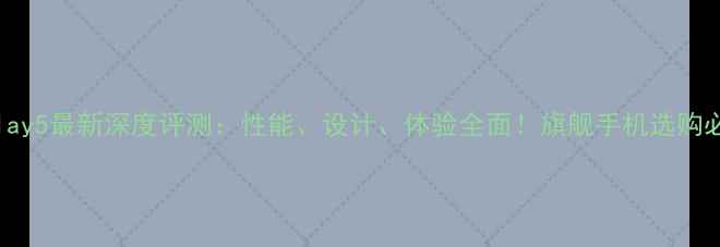 图片 VivoXPlay5最新深度评测：性能、设计、体验全面！旗舰手机选购必看攻略