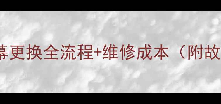 VivoXPlay6屏幕更换全流程维修成本附故障排查指南