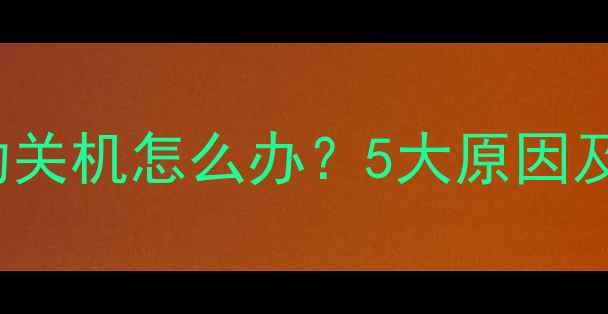 VivoXPlay自动关机怎么办5大原因及详细解决指南