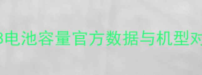 iOS8电池容量官方数据与机型对比