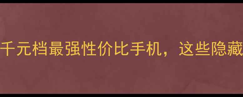 vivoY13i深度评测千元档最强性价比手机这些隐藏功能你绝对不知道