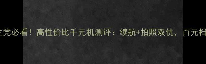 vivoY57学生党必看高性价比千元机测评续航拍照双优百元档王者来了