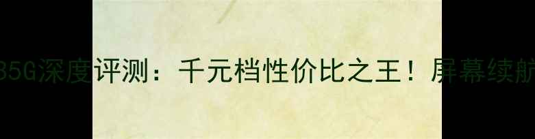 vivoY9835G深度评测千元档性价比之王屏幕续航性能全