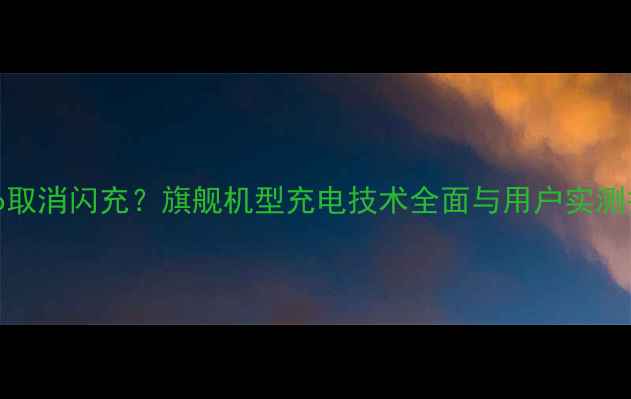 vivo取消闪充旗舰机型充电技术全面与用户实测报告