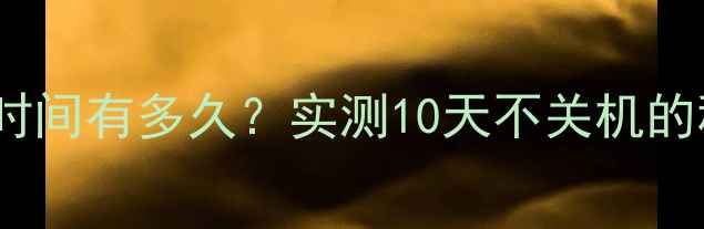 图片 vivo屏幕待机时间有多久？实测10天不关机的秘诀全公开！2