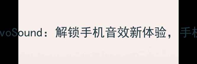 vivo手机必备音乐插件VivoSound解锁手机音效新体验手机音乐管理神器全测评