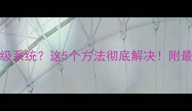 vivo手机无法升级系统这5个方法彻底解决附最新教程附图