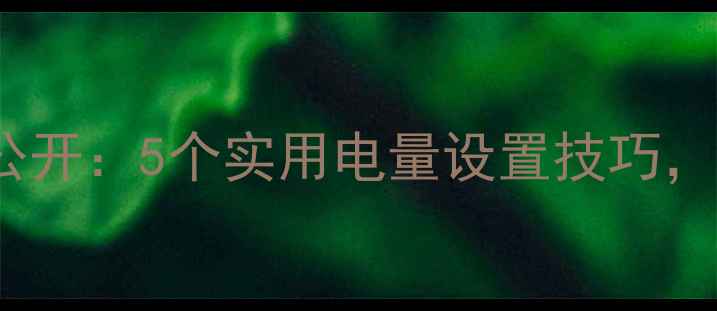 图片 vivo隐藏代码大公开：5个实用电量设置技巧，延长续航超简单2