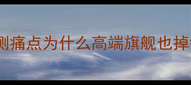 图片 ⚠️实测痛点为什么高端旗舰也掉链子？1