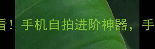 图片 ✨OPPO前置摄像灯：安卓党必看！手机自拍进阶神器，手残党也能拍出氛围感大片📱💡1