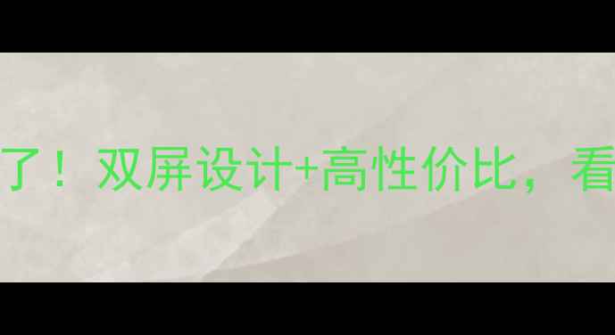vivo双屏版手机绝了双屏设计高性价比看完这篇再买不踩雷