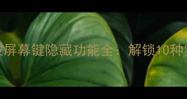 图片 三星手机长按屏幕键隐藏功能全：解锁10种实用操作技巧