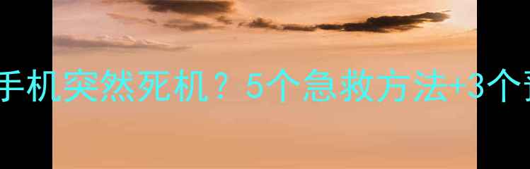 图片 不可拆卸电池手机突然死机？5个急救方法+3个预防技巧全！2