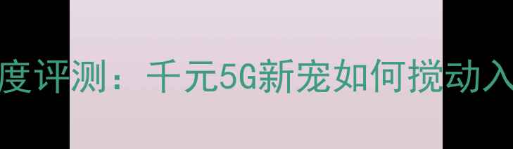 图片 华为T8100深度评测：千元5G新宠如何搅动入门机市场？2
