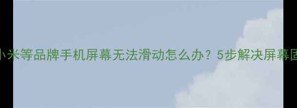 华为小米等品牌手机屏幕无法滑动怎么办5步解决屏幕固定难题