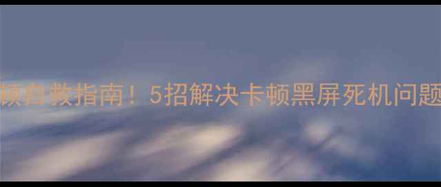 图片 华为手机卡顿自救指南！5招解决卡顿黑屏死机问题（附实测）