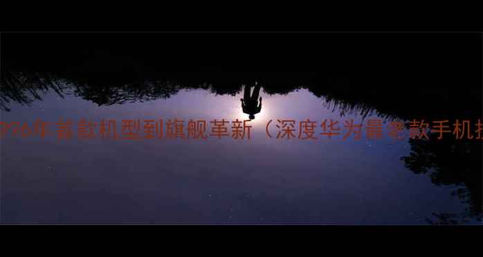 图片 华为手机发展史：从1996年首款机型到旗舰革新（深度华为最老款手机技术迭代与市场影响）