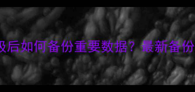 图片 华为手机系统升级后如何备份重要数据？最新备份教程及注意事项1
