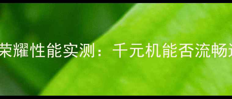 华为畅享5s王者荣耀性能实测千元机能否流畅运行吃鸡王者