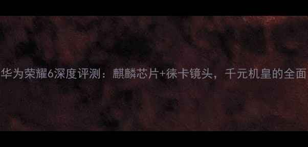 图片 华为荣耀6深度评测：麒麟芯片+徕卡镜头，千元机皇的全面