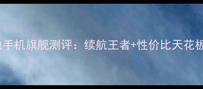 图片 可拆卸电池手机旗舰测评：续航王者+性价比天花板怎么选？1