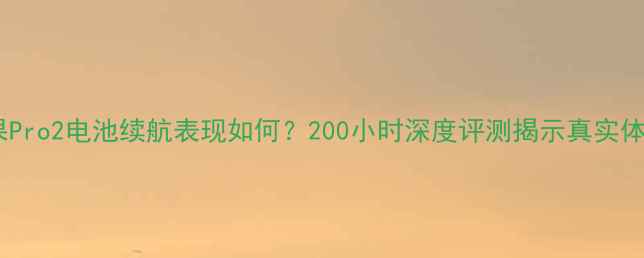 图片 坚果Pro2电池续航表现如何？200小时深度评测揭示真实体验1