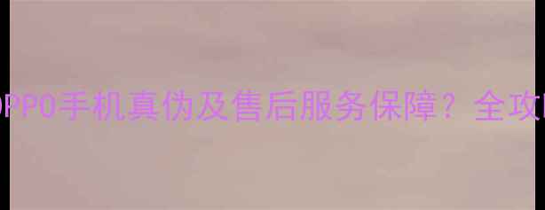 图片 如何查询OPPO手机真伪及售后服务保障？全攻略来了！1