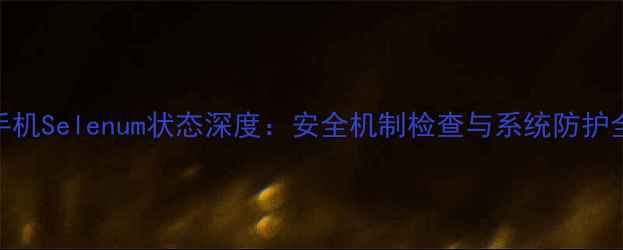 图片 安卓手机Selenum状态深度：安全机制检查与系统防护全指南