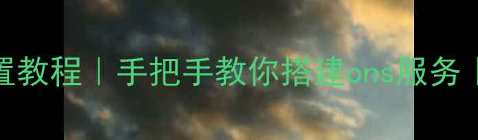 安卓手机ons配置教程手把手教你搭建ons服务官方认证指南