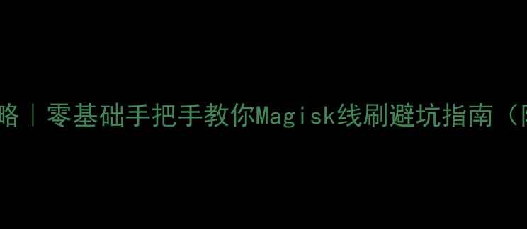 图片 安卓手机刷机全攻略｜零基础手把手教你Magisk线刷避坑指南（附官方工具下载）2