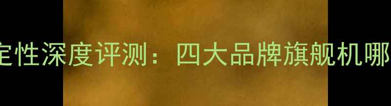 图片 安卓系统稳定性深度评测：四大品牌旗舰机哪个更可靠？1