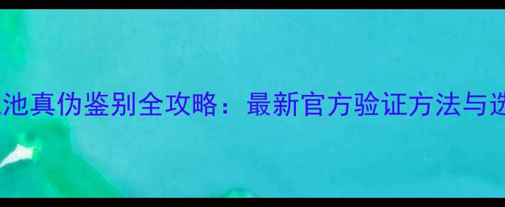 小米2电池真伪鉴别全攻略最新官方验证方法与选购指南