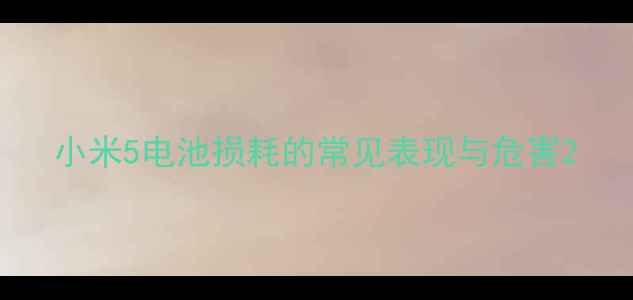 小米5电池损耗的常见表现与危害